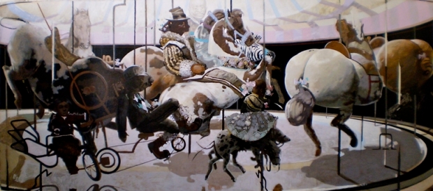 Phillip Thomas  - Carousel (2010), central panel of triptych