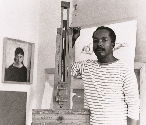 Barrington Watson at his Eastwood Park studio in 1967