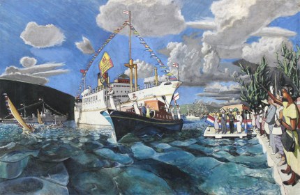 Michael Lester - The Arrival of Queen Elizabeth II (1953), Collection: NGJ