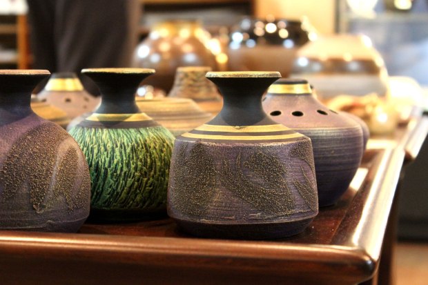 Ceramic vases by Andranique Morgan