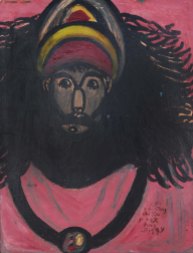 Ras Dizzy - Self Painting of the Poet Ras Dizzy (n.d.), Annabella and Peter Proudlock Collection